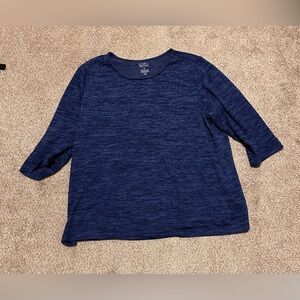 Croft & Barrow Navy Blue Knit Top
